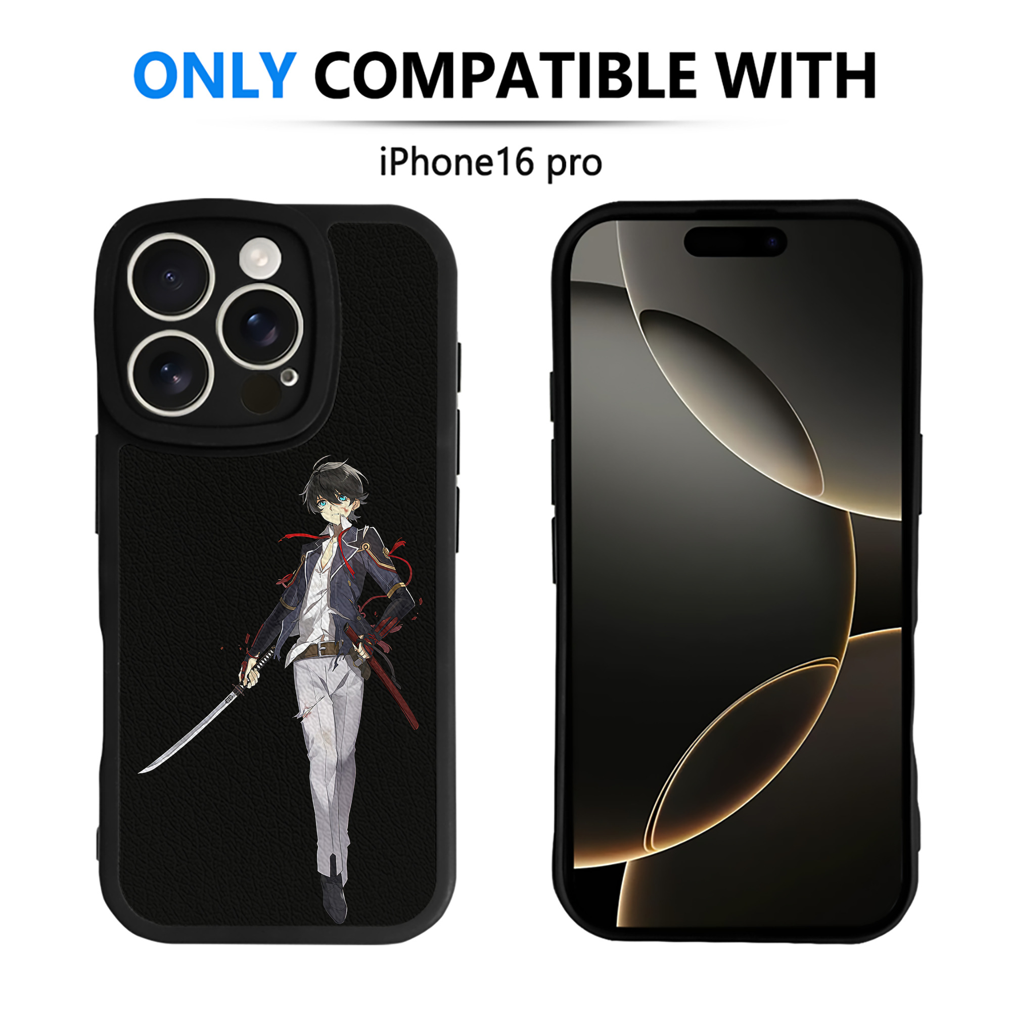 （画像用） 刀剣乱舞 Touken Ranbu 【iPhone 16シリーズ対応】シリコンスマホケース（レザー調） 材質：シリコン